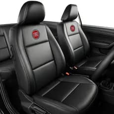Capas Banco Carro 100% Couro Fiat Impermeável C/ Porta Revistas Premium Todos Carros Modelos