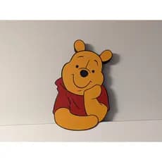Ursinho Pooh 3D para Decoração | Enfeite para Topo de Portais, Prateleiras e Armários