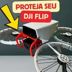 Proteção DJI FLIP - Câmera e GIMBAL - Frontal do DJI Flip! Leve e Funcional!