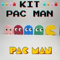 Kit Pac Man decorativo - 3, 4 ou 5 peças!