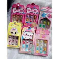 Unhas infantil sortidas kit com 3 cartelas
