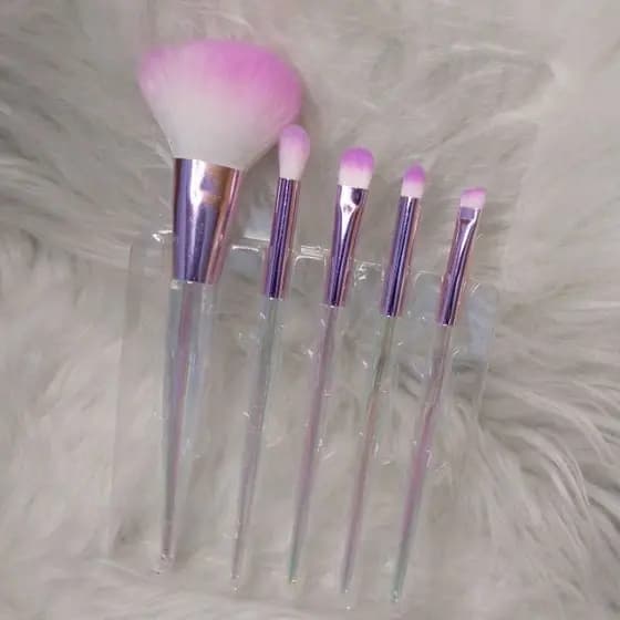 Pincel Ruby face cartela com 5 pincéis