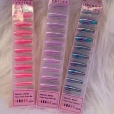 Unha bailarina Premium Series kit com 3 cartela