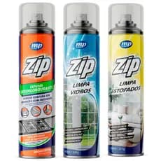 Kit Zip Limpa Vidros + Desengordurante + Limpa Estofado – Limpeza Completa e Prática