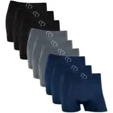 Kit 9 Cuecas Boxer Sem Costura em Microfibra RP