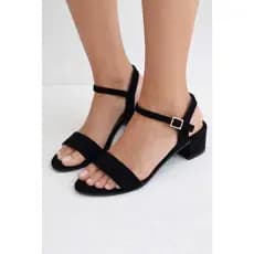 Sandália Feminina Salto Baixo Bloco Confortável Casual - 3 Cores