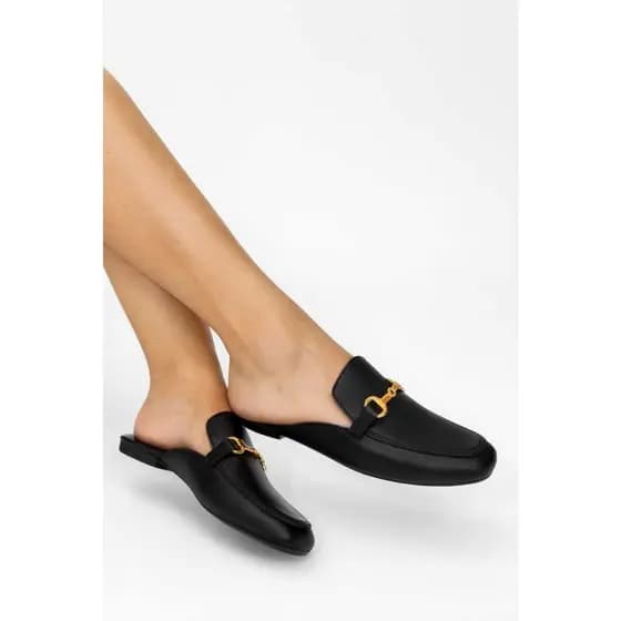 Mule Feminino com Fivela Dourada | Confortável e Leve | Casual Elegante para Dia a Dia - 2 Cores