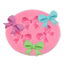 Molde De Silicone Com Laço Para Confeitaria/Chocolate/Fondant/Decoração De Bolo