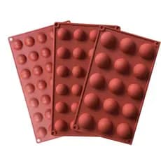 15/18/24/35 Cavidade Forma Do Hemisfério Molde De Silicone Chocolate Gelo Sabão Feito À Mão Cozimento