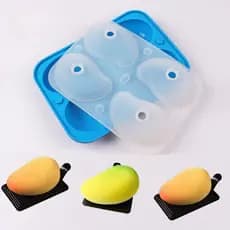 Molde De mousse De Manga 3D Com 4 Cavidades , silicone Para Bolo Em Forma De Fruta , Sobremesa Francesa , chocolate , Ca