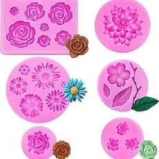 Peônia Chinesa Rosa Molde De Silicone Fondant Bolo Chocolate Decoração Artesanal Sabão Aromaterapia Gesso-& *