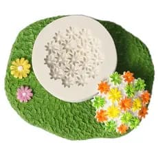 Margarida Molde De Silicone Decorações De Bolo Flor Chocolate DIY Cozimento