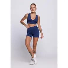 Conjunto Feminino Fitness Academia Short Treino + Top Com Bojo Wls Modas