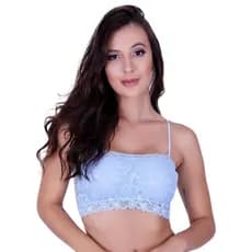 Top faixa de Renda Cropped com Bojo Melissa
