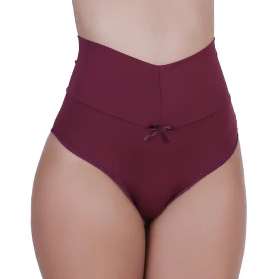 Calcinha Cós Alto Segura Barriga Tanga Modeladora Pós Parto Thamires