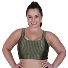 Top de Academia Grande Plus Size New Zig 3D Liso 46 48 50 Nicole Plus