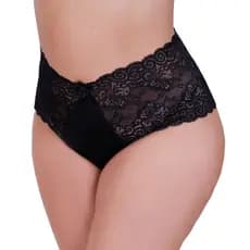 Kit 3 Calcinha Plus Size de Renda Tanga Grande Talita 46 48 50 52 54