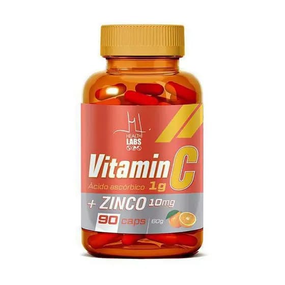 Vitamina C + Zinco 90 Capsulas - Health Labs