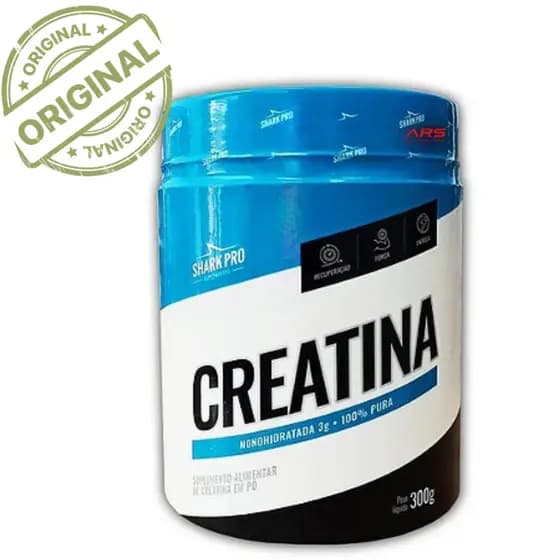 Creatina Pura 300g 100% Monohidratada - Shark Pro