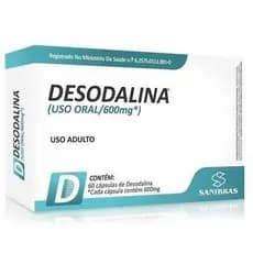 Desodalina 600mg 60 caps - Sanibras Uso Oral Contém Fibras, Vitaminas e Minerais