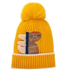 Gorro Touca Infantil Criança Menino Menina Tricotado Quente Fashion 3 a 11 Anos KZ0126din-2