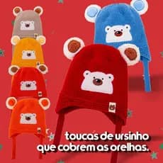Gorro Touca Infantil Criança Menino Menina Tricotado Quente Fashion Para 1-2 anos e 6 meses KZ0367UR