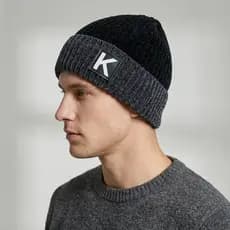 Gorro Touca Adulto Masculina Feminina Tricotado Inverno Quente Chenille Moda Fashion FMZ6136K