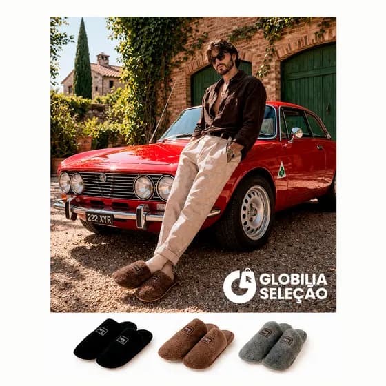 Pantufa Chinelo De Casa Masculina Feminina Adulta Confortável Inverno FTX6507CE