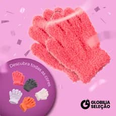 Luvas Infantil Inverno de Lã Térmica Infantil Tricô Menino Menina FYX0017