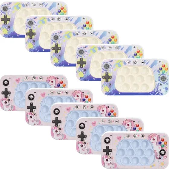 Kit 10 Pop It Eletrônico Infantil Joystick Menina Atacado