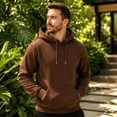 Blusa De Frio Masculina Moletom Canguru Flanelado Casaco Estiloso Grosso