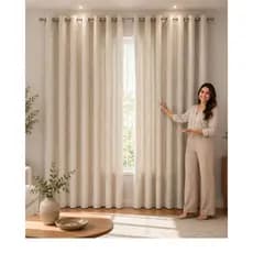 Cortina Tecido Sala/Quarto 300x250 Oxford Grosso para Varão Porta e Janela - Bella Cortinas