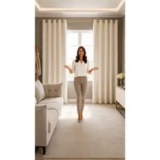 Cortina Bella Tecido Sala/Quarto 300x250 Oxford | para Varão Porta e Janela -  Bela Cortinas