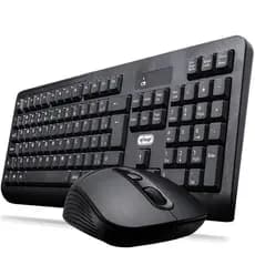 Kit Teclado Mouse Gamer Slim Portátil 2.4ghz Sem Fio Wireless Pc Teclas Macias
