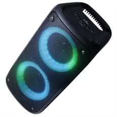 Caixa de Som Bluetooth Grande Amplificada Torre Painel Led RGB Grasep Ultra Potente 2 Alto Falante