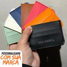 Kit 10 Porta Cartão Premium Bali - Personalizado com sua marca