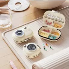Mini Portátil Pill Box Viagem Por Sete Dias Multi Grade Dividir Pacote Comprimidos  Selados Caixa De Armazenamento