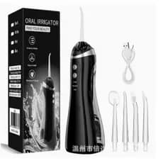 Irrigador Bucal higienizador dos dentes oral USB Recarregável 3 modos 4 Bocais Limpador de Dentes