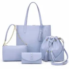 kit Bolsa Feminina Sacola Grande 4 peças