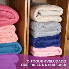 Cobertor Manta Microfibra Corttex Casal Home Design Diversas Cores Anti-Alergica