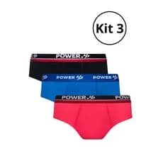 Kit Cuecas Power Up Slip Microfibra