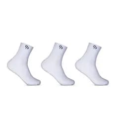 Kit 3 Pares Meias RP Cano Longo Algodão Lisa Básica Masculina Feminina