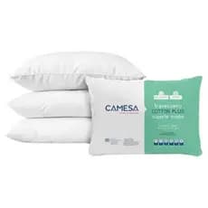 Travesseiro Camesa Cotton Plus 50x70 180 Fios Suporte Médio