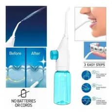 Irrigador Oral e Nasal 2 em 1 Portátil Limpeza Dental Profunda Para Dentes e Aparelho
