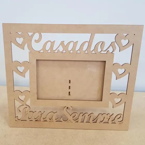 Kit 2 Porta Retrato 10x15 Lembrança Casamento Mdf Cru Quadro Casal