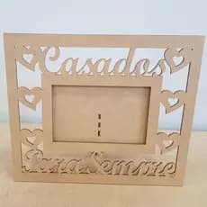 Kit 2 Porta Retrato 10x15 Lembrança Casamento Mdf Cru Quadro Casal