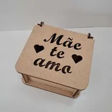 Kit 10 Caixa De Presente Dia Das Mães Lembrancinha Em Madeira Mdf Caixinha