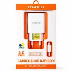 Carregador Rápido A"GOLD para iPhone cabo V8