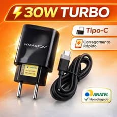 Carregador turbo 30w H'maston Tipo-c