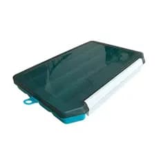 Estojo Para Pesca 20.5x14.5x03 Guarda Isca Acessórios com trava e Divisórias Caixa DW-006 Deyu